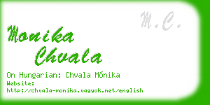 monika chvala business card
